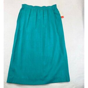 Vintage Sanibel Sport Pencil Skirt Sz S Blue Deadstock Old Money Colorful Retro